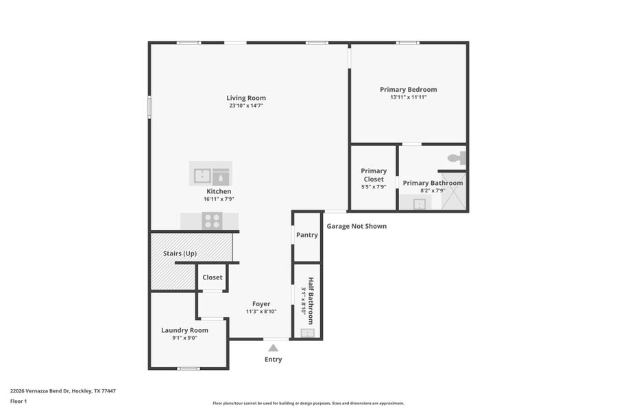 2D floor plan layout of this home in Cypress Green, Hockley, TX (Image 6).