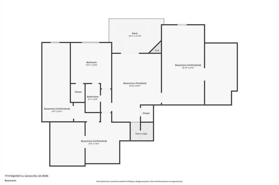 2D floor plan layout of this home in , Gainesville, GA (Image 7).