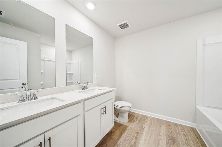 Furnished interior view inside a new home in Preserve at Mountain Creek, Pendergrass (Image 5).