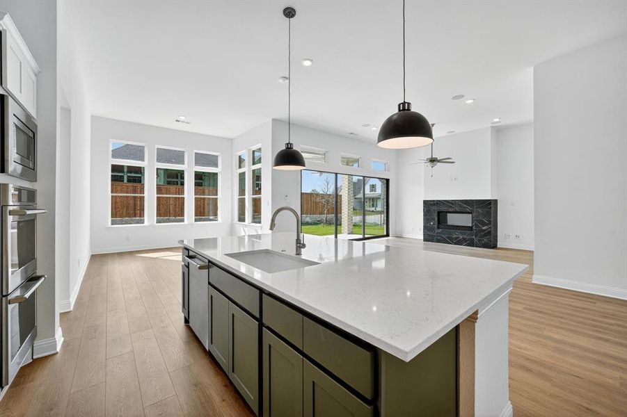 Furnished interior view inside a new home in Walsh Ranch, Fort Worth (Image 7).