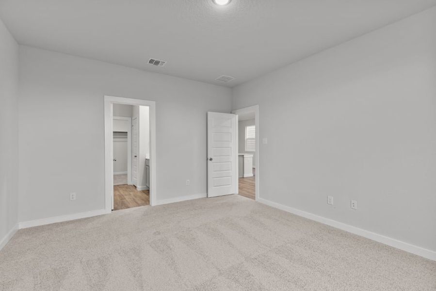 A room with white walls. A room with white walls.