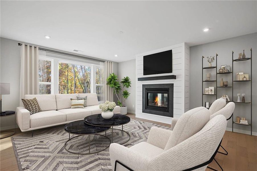Furnished interior view inside a new home in Pickens Bluff, Hiram (Image 7).