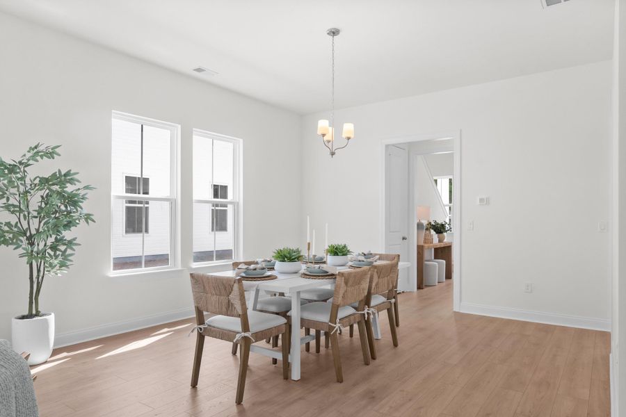Furnished interior view inside a new home in Downtown Loris Homes, Loris (Image 15).