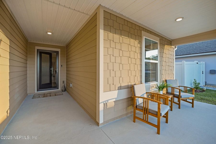 Exterior details and patio area of a home in Parkland Preserve, St. Augustine (Image 22).