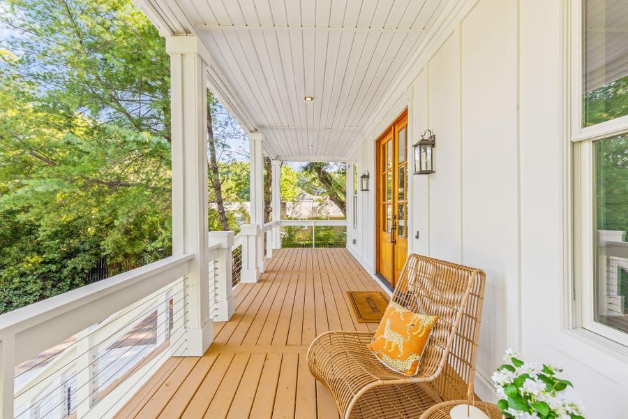 Exterior details and patio area of a home in , Charleston (Image 41). Exterior details and patio area of a home in , Charleston (Image 41).