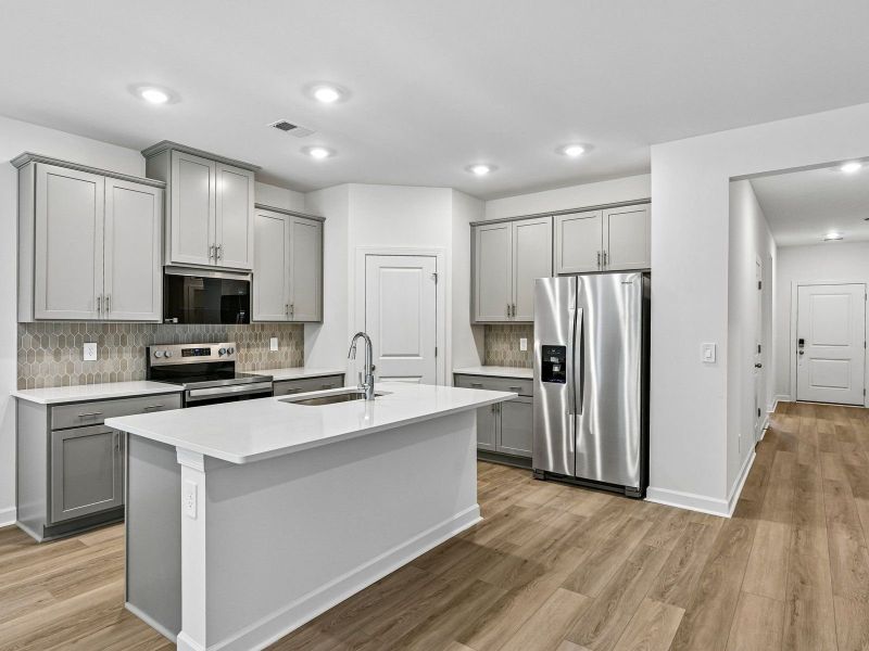 Furnished interior view inside a new home in Harper Landing, Stanley (Image 4). Furnished interior view inside a new home in Harper Landing, Stanley (Image 4).