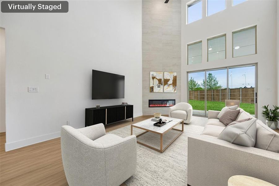 Furnished interior view inside a new home in Cambridge Estates, Prosper (Image 15). Furnished interior view inside a new home in Cambridge Estates, Prosper (Image 15).