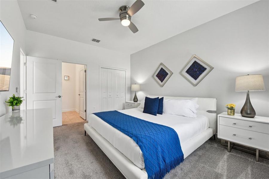 Furnished interior view inside a new home in , Davenport (Image 9).