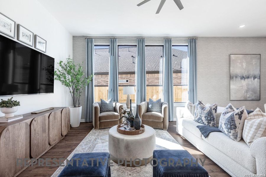 Furnished interior view inside a new home in Mayfair, New Braunfels (Image 34).