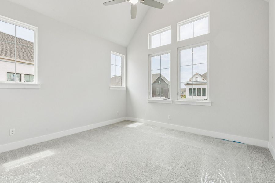 Representative unfurnished interior of a home built from the Hamilton by Centre Living Homes in Newman Village Townhomes, Frisco (Image 28).