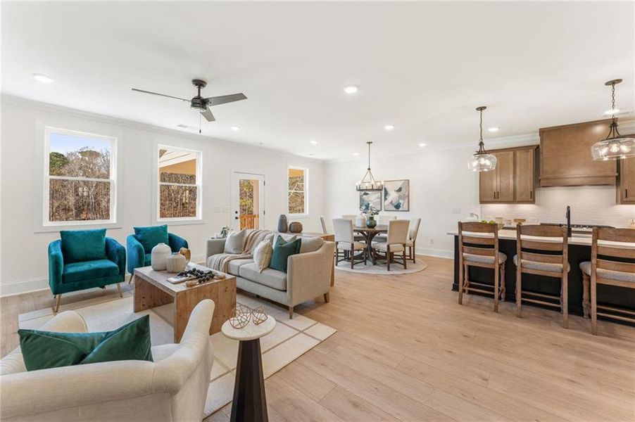 Furnished interior view inside a new home in Prescott Manor, Canton (Image 38).