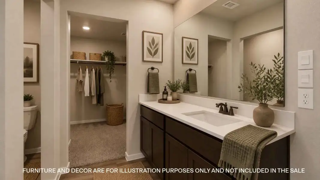 Furnished interior view inside a new home in Midtown Reserve, College Station (Image 4).