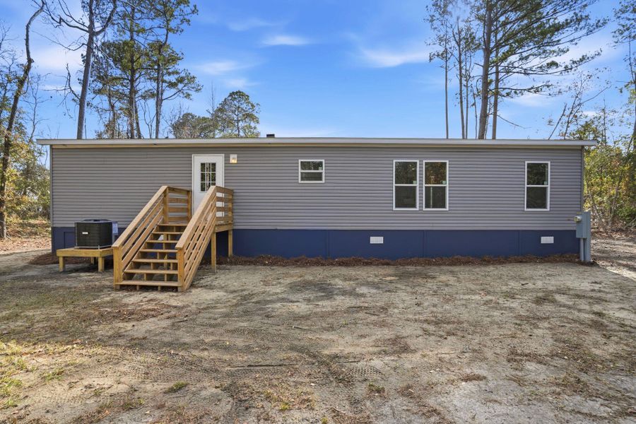 Exterior details and patio area of a home in , St. Stephen (Image 22).