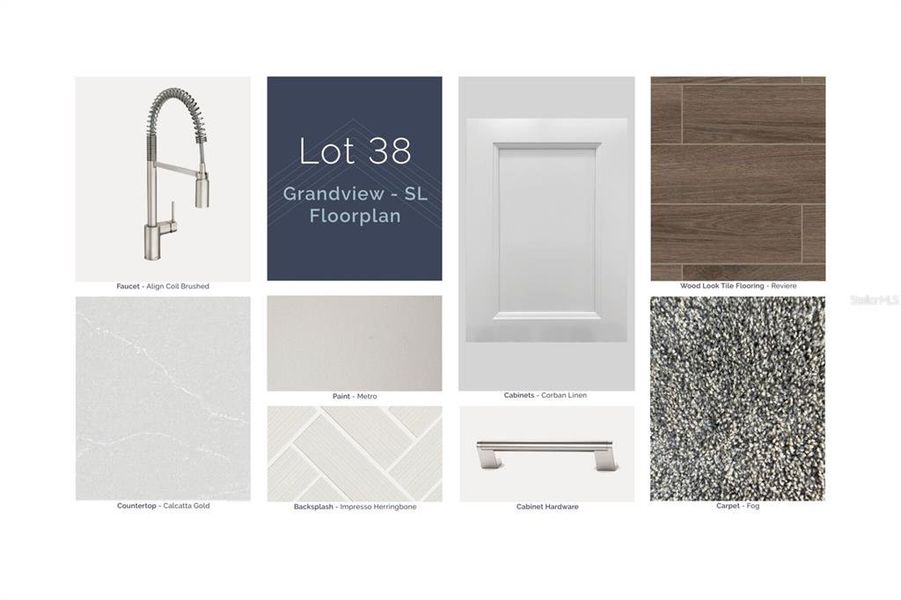 Sample of building materials used in homes in Solace at Corner Lake, Orlando (Image 24).