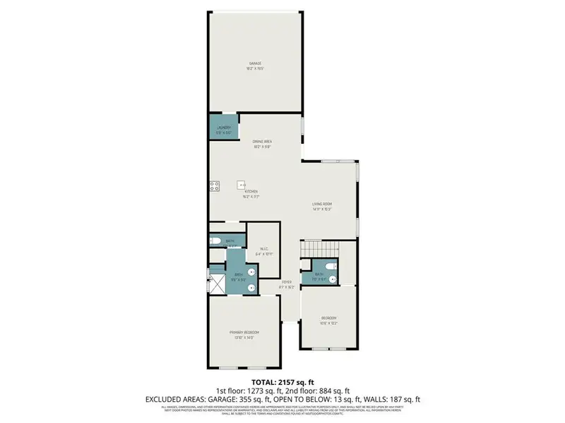 2D floor plan layout of this home in , Rowlett, TX (Image 6).
