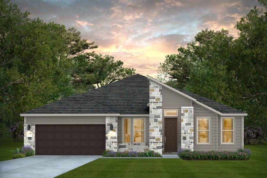 Representative exterior photo of a completed home built from the Azle by Pulte Homes in Corley Farms, Boerne, TX (Image 18).