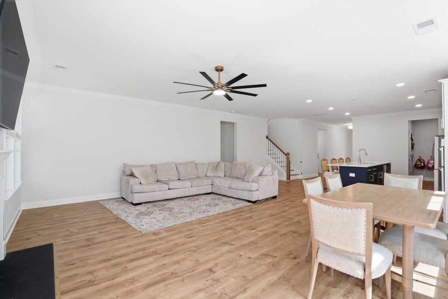 Furnished interior view inside a new home in Tidewater at Lakes of Cane Bay, Summerville (Image 35).