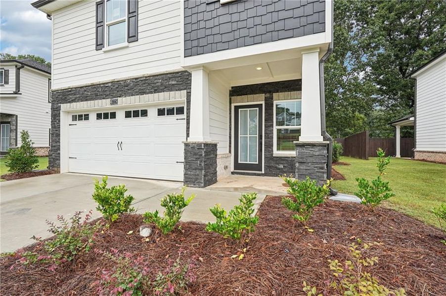 Exterior details and patio area of a home in Hemingway - Reserve Series, Cumming (Image 3).