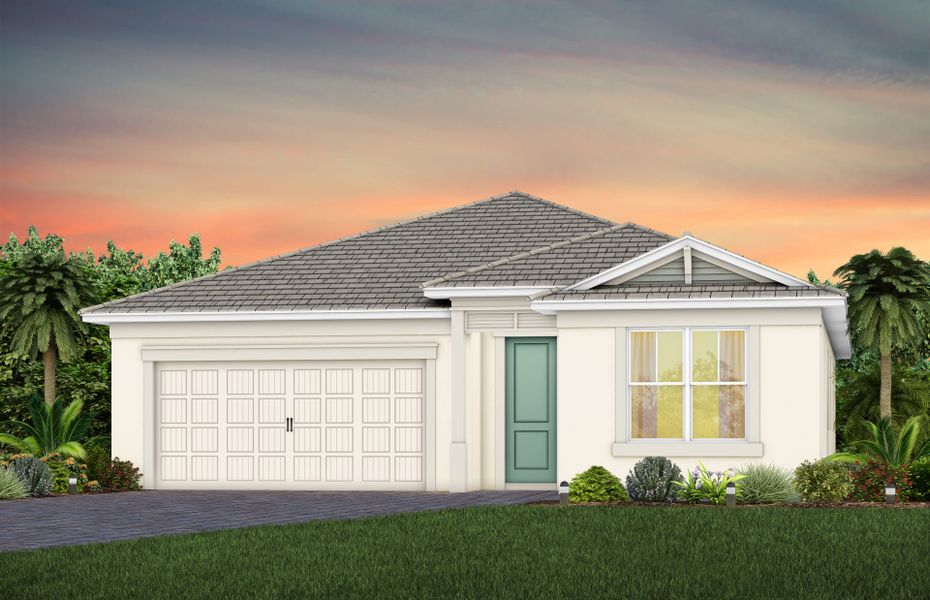 Representative exterior photo of a completed home built from the Coral by Pulte Homes in SeaFlower, Bradenton, FL (Image 22).