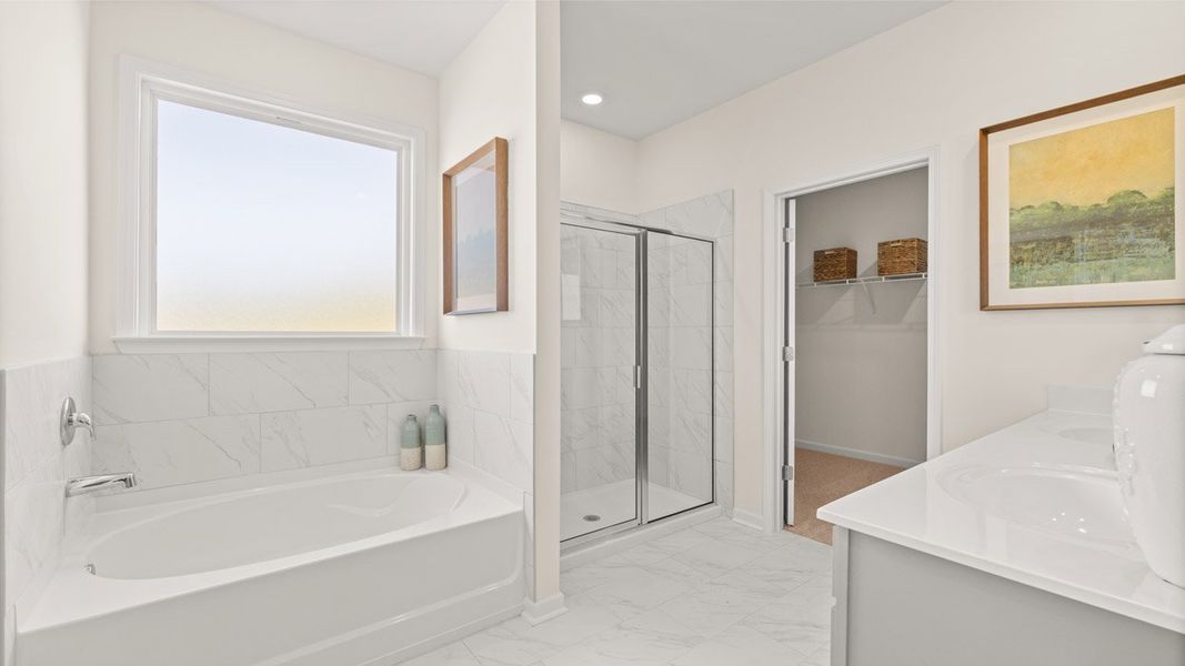 Representative furnished interior of a home built from the Denton by D.R. Horton in Jackson Landing, Jefferson (Image 19).