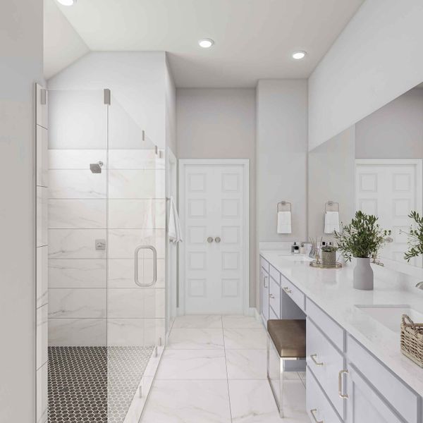 Representative furnished interior of a home built from the Starling by Tri Pointe Homes in Oakhill Reserve 50’, Tomball (Image 13). Representative furnished interior of a home built from the Starling by Tri Pointe Homes in Oakhill Reserve 50’, Tomball (Image 13).