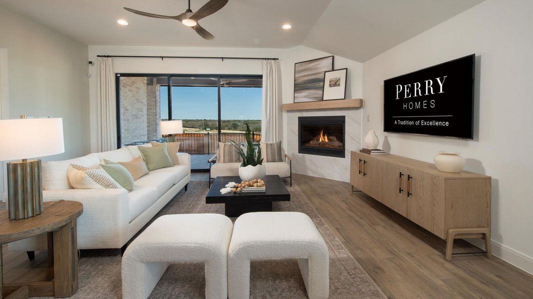 Furnished interior view inside a new home in Lariat 50', Liberty Hill (Image 5).