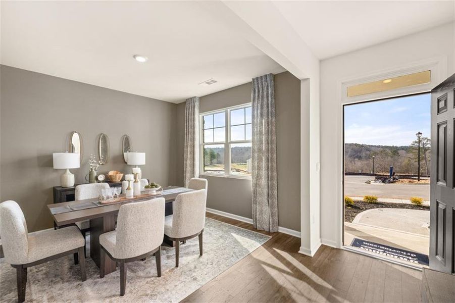 Furnished interior view inside a new home in Jackson Landing, Jefferson (Image 4).