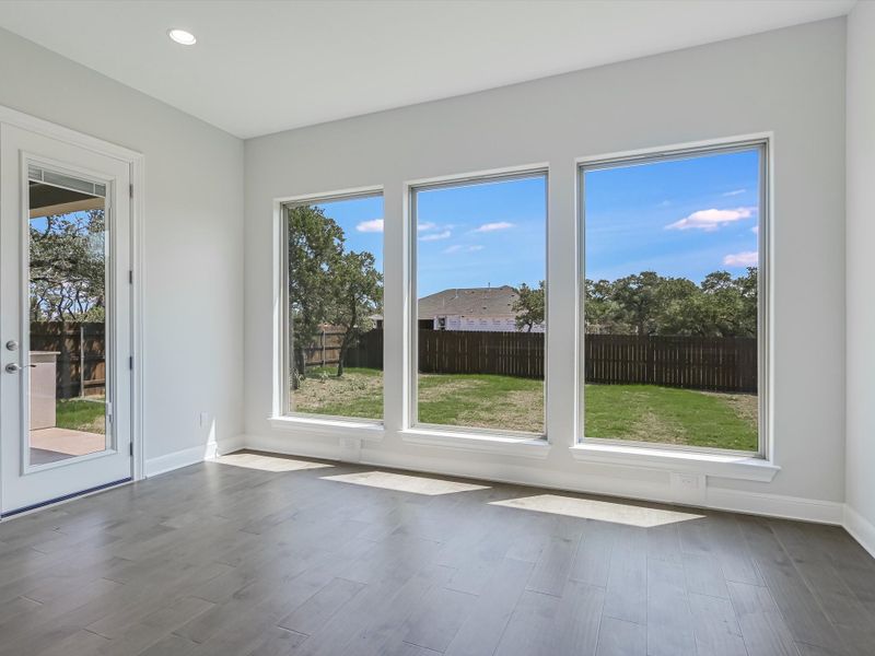 Representative unfurnished interior of a home built from the Topaz II by Giddens Homes in Riverstone, Georgetown (Image 24).