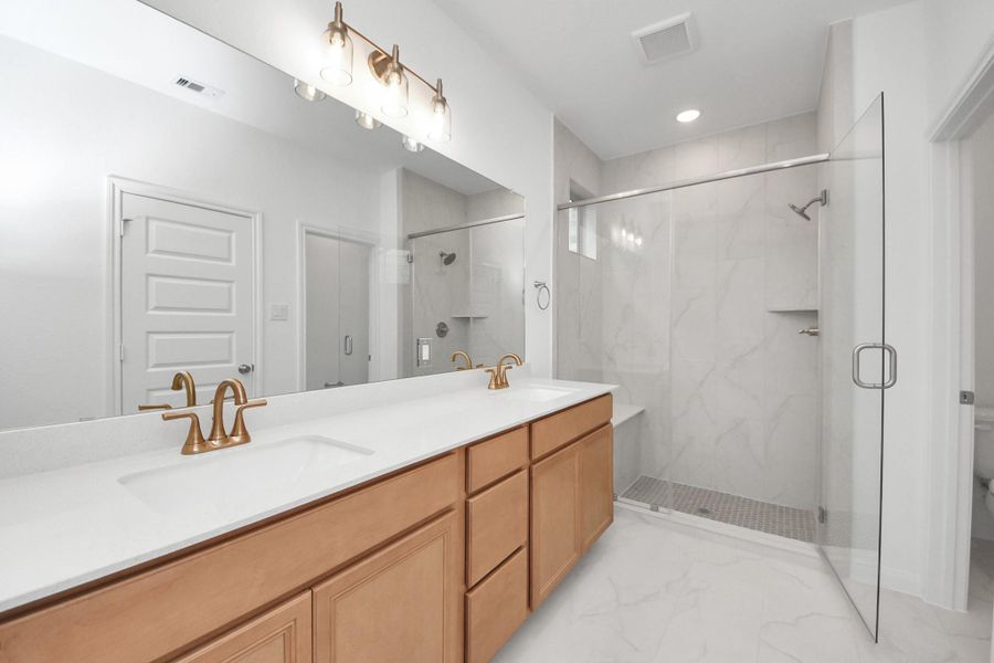 Furnished interior view inside a new home in Elyson, Katy (Image 7).