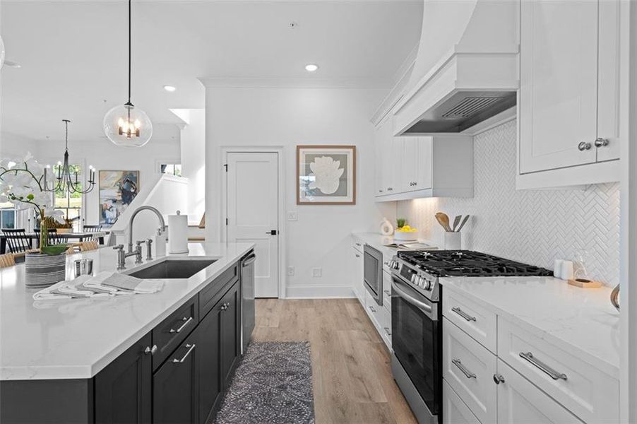 Furnished interior view inside a new home in Foxhall Residences, Douglasville GA, Douglasville (Image 15).