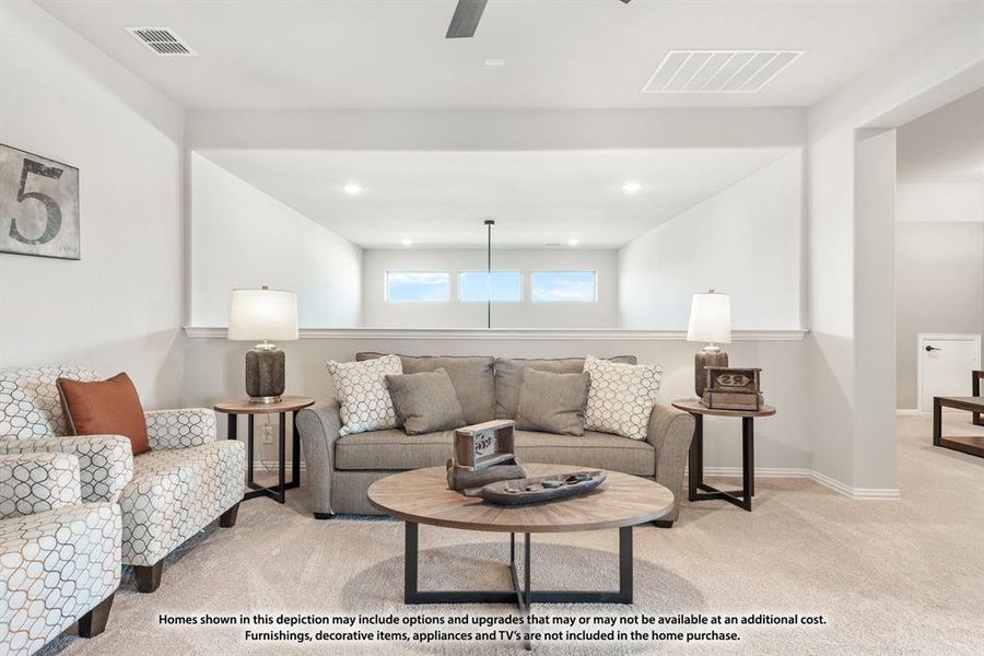 Furnished interior view inside a new home in Silo Mills Classic 50, Joshua (Image 31). Furnished interior view inside a new home in Silo Mills Classic 50, Joshua (Image 31).