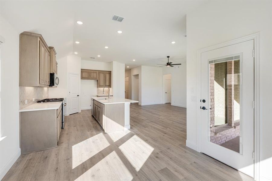 Furnished interior view inside a new home in Union Park Classic 55, Little Elm (Image 9).