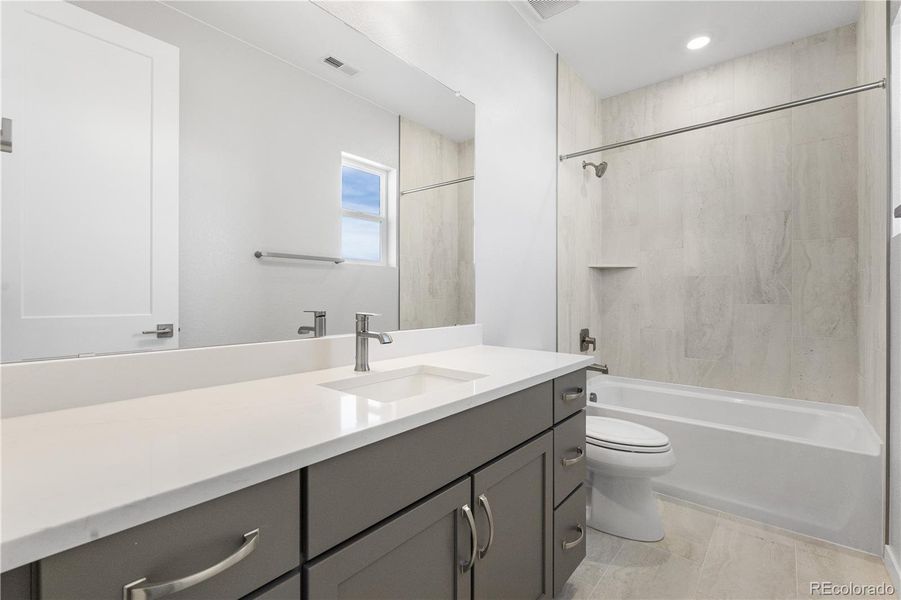 Furnished interior view inside a new home in Portrait at The Canyons, Castle Pines (Image 8).