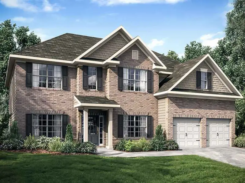 Representative exterior photo of a completed home built from the Richmond by Peachtree Building Group in The Landing at Miller’s Ferry, Adairsville, GA (Image 1). Representative exterior photo of a completed home built from the Richmond by Peachtree Building Group in The Landing at Miller’s Ferry, Adairsville, GA (Image 1).