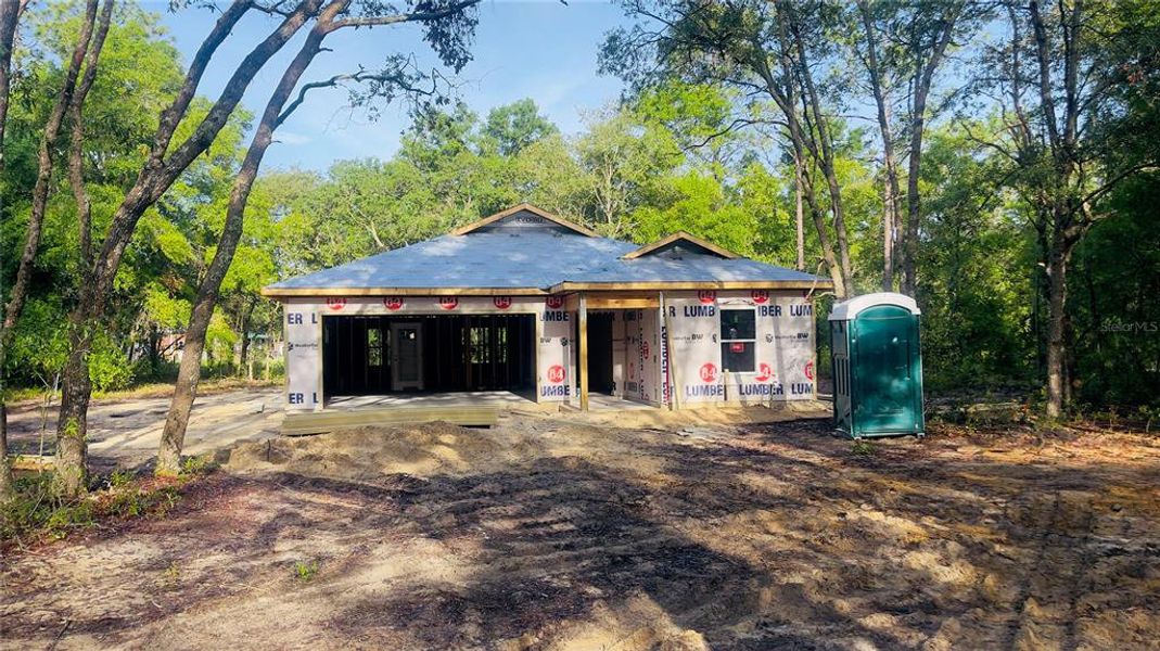 In-progress construction of a new home in , Bronson, FL (Image 18).