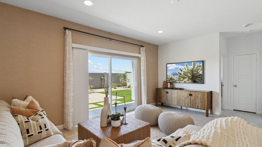 Furnished interior view inside a new home in Heartland Ranch, Coolidge (Image 12).
