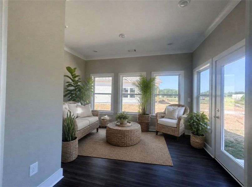 Furnished interior view inside a new home in , Cartersville (Image 9).