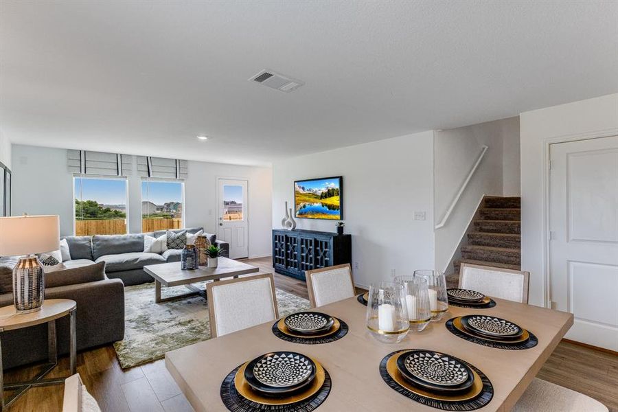 Furnished interior view inside a new home in Northpointe: Watermill Collection, Fort Worth (Image 13). Furnished interior view inside a new home in Northpointe: Watermill Collection, Fort Worth (Image 13).