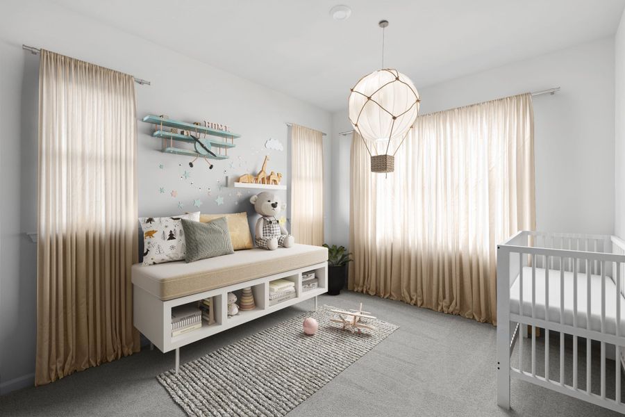 Representative furnished interior of a home built from the Sampson by Tri Pointe Homes in The Townes at NoVi, Pittsboro (Image 17).