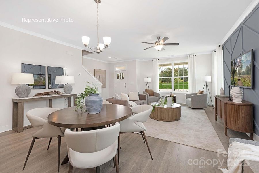 Furnished interior view inside a new home in Sanctuary at Southgate, Indian Trail (Image 14).