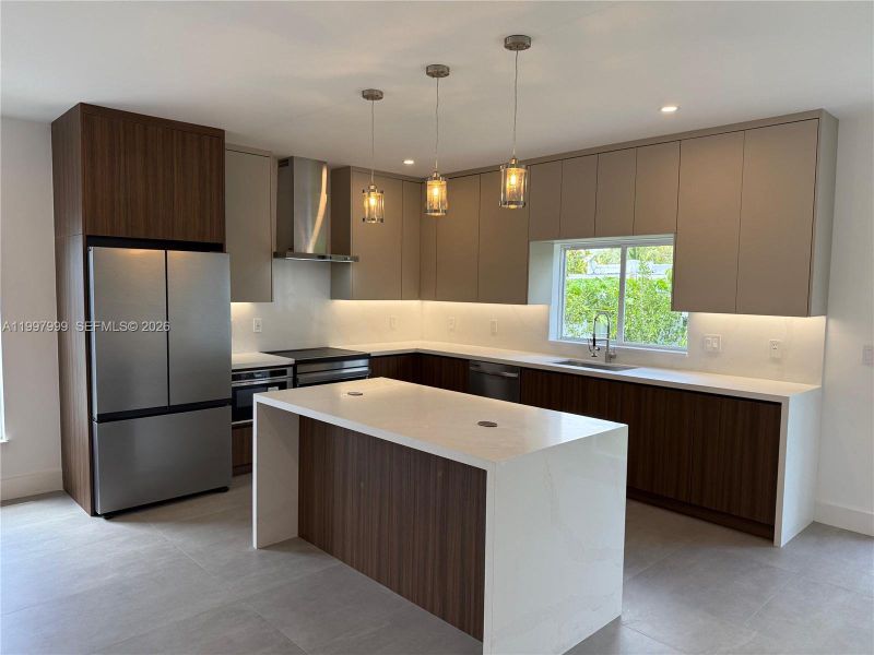 Furnished interior view inside a new home in , Miami (Image 12).