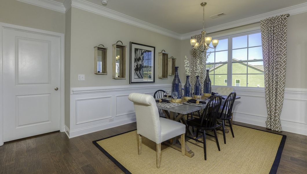 Furnished interior view inside a new home in Reserve at Tap Root Farms, Fletcher (Image 14). Furnished interior view inside a new home in Reserve at Tap Root Farms, Fletcher (Image 14).