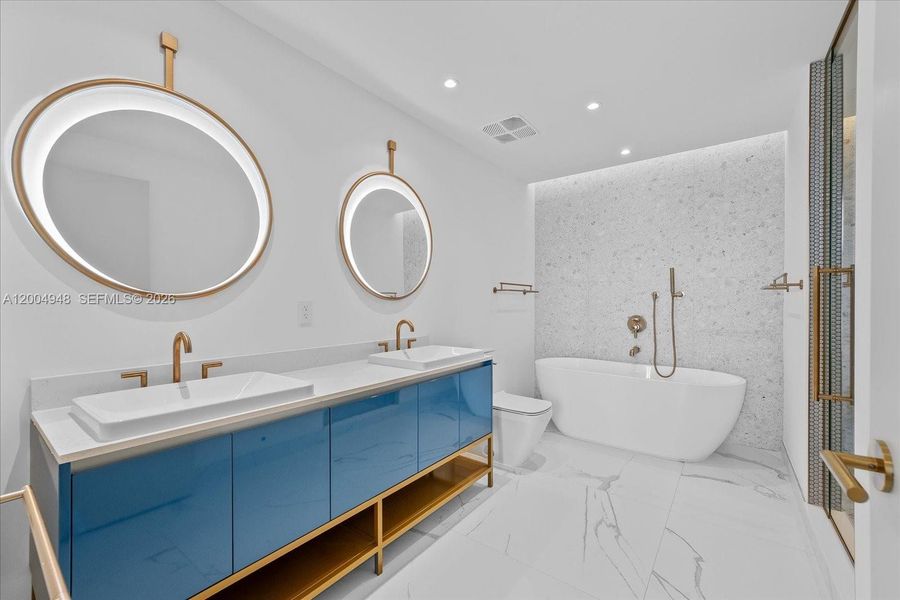 Furnished interior view inside a new home in , Miami (Image 8).