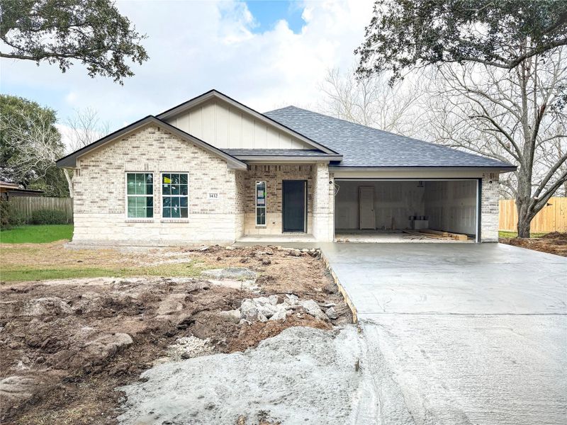 In-progress construction of a new home in , Sweeny, TX (Image 4).