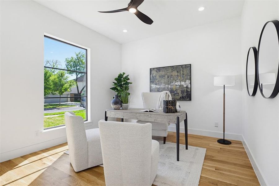 Furnished interior view inside a new home in , Dallas (Image 11). Furnished interior view inside a new home in , Dallas (Image 11).