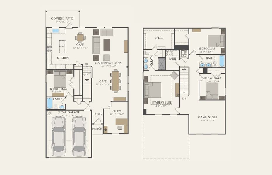 2D floor plan layout of this home in Ashford Crossing, Princeton, TX (Image 4). 2D floor plan layout of this home in Ashford Crossing, Princeton, TX (Image 4).