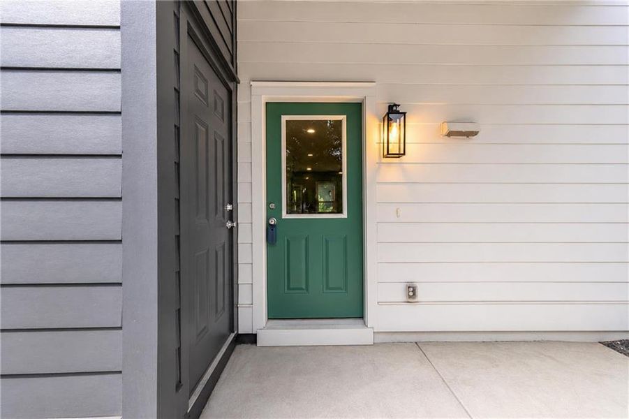 Exterior details and patio area of a home in , Atlanta (Image 4).