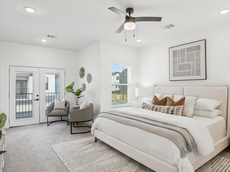 Furnished interior view inside a new home in , Houston (Image 14).