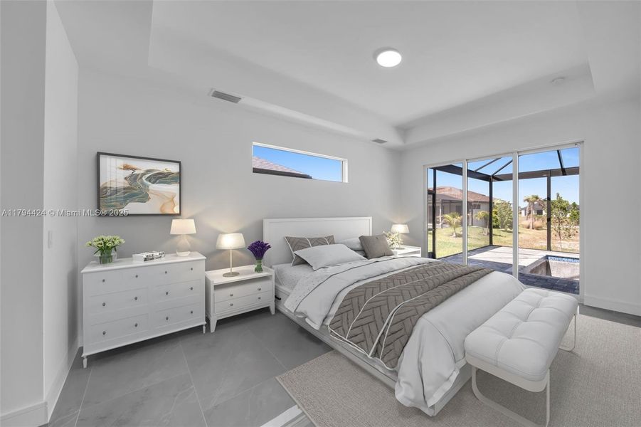 Furnished interior view inside a new home in , Cape Coral (Image 7). Furnished interior view inside a new home in , Cape Coral (Image 7).