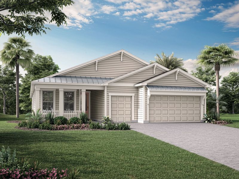 Representative exterior photo of a completed home built from the Harbor by Mattamy Homes in RiverTown, St. Johns, FL (Image 26).